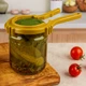 Открывашка для банок ключ съемник для открывания и закрывания винтовых крышек твист (66, 82, 89, 100 мм) Желтая - изображение 1