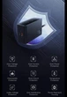 Мережевий зарядний пристрій з кабелем Baseus Digital GaN Intelligent Desktop Charger 240W 3C+U+DC - зображення 6