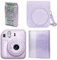 Набор Fujifilm INSTAX Mini 12 Lilac Purple фотокамера мгновенной печати / картридж 10 фото / чехол / альбом 64 фото Фиолетовый - изображение 1