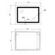 Зеркало прямоугольное 70х50 см Lidz Kubis (KU2) с LED-подсветкой Touch и с антизапотеванием - изображение 2