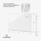Настінний інфрачервоний обігрівач Klarstein Wonderwall Smart Bornholm 480W - зображення 6