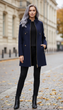 Пальто VOLANGE 42 Синій (DS-1458-Navy-blue) - зображення 2