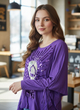 Блуза Zeren M Фіолетовий (OK-R366-Purple) - зображення 4