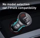 Автомобільний зарядний пристрій Baseus Digital Display 24W 4.8A 2USB порти Дисплей Зарядка в авто 12В- 24В (CCBX-0G) Grey - зображення 8