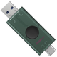 USB флеш накопитель Kingston 256GB DataTraveler Duo USB 3.2 / Type-C Black/Green (DTDEG2/256GB) - изображение 1