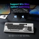 Механічна дротова ігрова клавіатура LANGTU T98 з перемикачами hotswap, RGB підсвітка, 98 клавіш (розкладка ENG, QWERTY) Білий з чорним - зображення 7