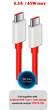 Кабель Type-C to Type-C для OnePlus Warp Charge на 1м Красный - изображение 3