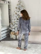Пижама женская M теплая Серая COSY - изображение 4