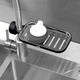 Полка на душевую штангу и смеситель с фиксатором MBM HOME BP-22 BLACK пластиковая черная - изображение 4