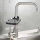 Полка на душевую штангу и смеситель с фиксатором MBM HOME BP-22 BLACK пластиковая черная - изображение 5
