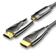 Кабель Vention HDMI - HDMI v2.0 20 м Оптичний 4K 60Hz 18 Гбіт/с HDR знімний Micro HDMI Чорний (ALPBQ) - зображення 1