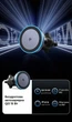 Автодержатель с беспроводной зарядкой Ugreen W708 Qi2 15W MagSafe в дефлектор LED Черный (35970) - изображение 2