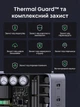 Зарядний пристрій Ugreen Nexode S 3xUSB-C + USB-A 140W GaN, PD 3.1, QC 4.0+, PPS Сірий (45575) - зображення 14