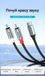 Аудіокабель Vention USB-C - 2RCA 2 м Hi-Fi, DAC чіп Сірий (BILHH) - зображення 2