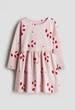 Платье длинный рукав розовое Конфетные палочкии H&M 98-104см (400012021) - изображение 1