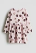Платье длинный рукав розовое Клубника H&M 92см (400012059) - изображение 1