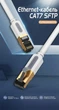 Патч-корд Vention CAT 7 SFTP RJ-45 1 м 10 Гбит/с 600 МГц Серый (ICDHF) - изображение 2