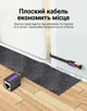 Кабель-удлинитель Vention Cat 7 FTP Ethernet RJ45 10 Гбит/с 600 МГц Плоский 1 м Черный (ICBBF) - изображение 6