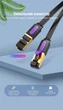 Сетевой удлинитель Vention Cat 7 FTP RJ45 10 Гбит/с плоский 10 м Черный (ICBBL) - изображение 7