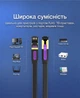 Патч-корд Vention CAT 7 U/FTP RJ-45 10 Гбит/с плоский 10 м Черный (ICABL) - изображение 13
