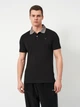 Поло длинное мужское Guess M5GP66-J1314-JBLK XL Jet Black A996 (7620837193848) - изображение 1