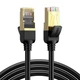 Патч-корд Ugreen NW107 Cat 7 F/FTP Ethernet RJ-45 10 Гбит/с 1 м Черный (11268) - изображение 1