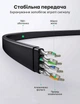 Патч-корд Ugreen NW134 CAT 8 U/FTP RJ45 40 Гбит/с 2000 МГц плоский 3 м Черный (10982) - изображение 3