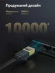 Патч-корд Ugreen NW106 Cat 7 RJ-45 10 Гбит/с Плоский 2 м Черный (11261) - изображение 2