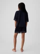 Детская пижама GAP рубашка и шорты 1159849748 (Синий 6) на рост 114-122 см - изображение 2