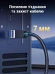 Патч-корд Ugreen NW153 CAT 8 S/FTP RJ45 40 Гбит/с 2000 МГц нейлоновая оплетка 1 м Черный (80429) - изображение 5