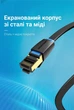 Патч-корд Vention Cat.8 SFTP RJ45 40 Гбіт/с 2000 МГц Плоский 0.5 м Чорний (IKCBD) - зображення 12