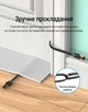 Патч-корд Vention CAT 8 SSTP RJ-45 плоский 40 Гбит/с 2000 МГц 8 м Черный (IKCBK) - изображение 5