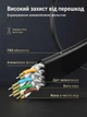 Патч-корд Ugreen NW106 Cat 7 U/FTP RJ45 10 Гбит/с плоский 0.5 м Черный (30738) - изображение 6