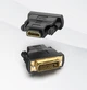 Адаптер Vention DVI-D (24+1) - HDMI штекер-гніздо двосторонній 1080P 60Hz Чорний (ECDB0) - зображення 1