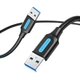 Кабель Vention USB 3.0 Type-A - Type-A 3 м 5 Гбіт/с 2A Чорний (CONBI) - зображення 1
