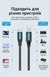 Кабель для принтера Vention USB-C - USB-B 2.0 480 Мбіт/с 2 м Чорний (CQUBH) - зображення 3