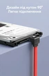 Кабель Vention SATA 3.0 6 Гбіт/с кутовий 90° плоский 0.5 м Синій (KDDSD) - зображення 8