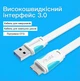 Кабель Vention USB 3.0 - Micro-B 5 Гбіт/с плоский для HDD 0.5 м Чорний (VAS-A12-B050) - зображення 3
