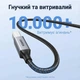 Кабель для принтера Ugreen US369 USB 2.0 USB-A - USB-B 2 м Нейлонове обплетення 480 Мбіт/с Чорний (80803) - зображення 3