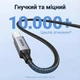 Кабель для принтера Ugreen US369 USB 2.0 Type-A - Type-B 3 м нейлоновая оплетка, 480 Мбит/с Черный (80804) - изображение 3