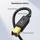 Кабель для принтера Ugreen US135 USB 2.0 Type-A - Type-B 480 Мбит/с ферритовый фильтр позолоченные контакты 3 м Черный (10351) - изображение 4