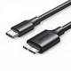 Кабель Ugreen US312 USB-C - Micro USB 3.0 5 Гбіт/с 3A 1 м Чорний (20103) - зображення 1