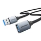 Кабель-подовжувач Vention USB 3.0 5 Гбіт/с 1.5 м Сірий (CBLHG) - зображення 1