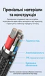 Кабель Vention USB-C - USB-C PD 100W 5A LED-дисплей E-Marker 1.2 м Чорний (TAYBAV) - зображення 8