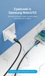 Кабель Vention USB-C - Micro-B USB 3.0 5 Гбіт/с 2A 1 м Чорний (CQABF) - зображення 6
