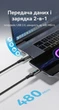 Кабель Vention USB-C - USB-C PD 100W 5A E-Marker LED-дисплей 2 м Черный (TAYBH) - изображение 11