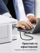 Адаптер Ugreen US382 USB-C - USB-B 2.0 для принтера 480 Мбит/с Серый (20120) - изображение 3