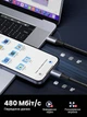 Кабель Ugreen US535 USB-C - USB-C PD 3.1 240W 5A 480 Mbps 2 м Чорний (90440) - зображення 7