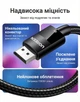 Кабель Ugreen DP114 DisplayPort v1.4 1 м Черный, 8K 60Hz, 4K 144Hz, 32.4 Гбит/с, без фиксаторов (80390) - изображение 5