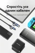 Кабель Vention 4 in 1 USB-A/Type-C - Type-C/Micro USB PD 100W 5A 1.5 м Синій (CTLLG) - зображення 14